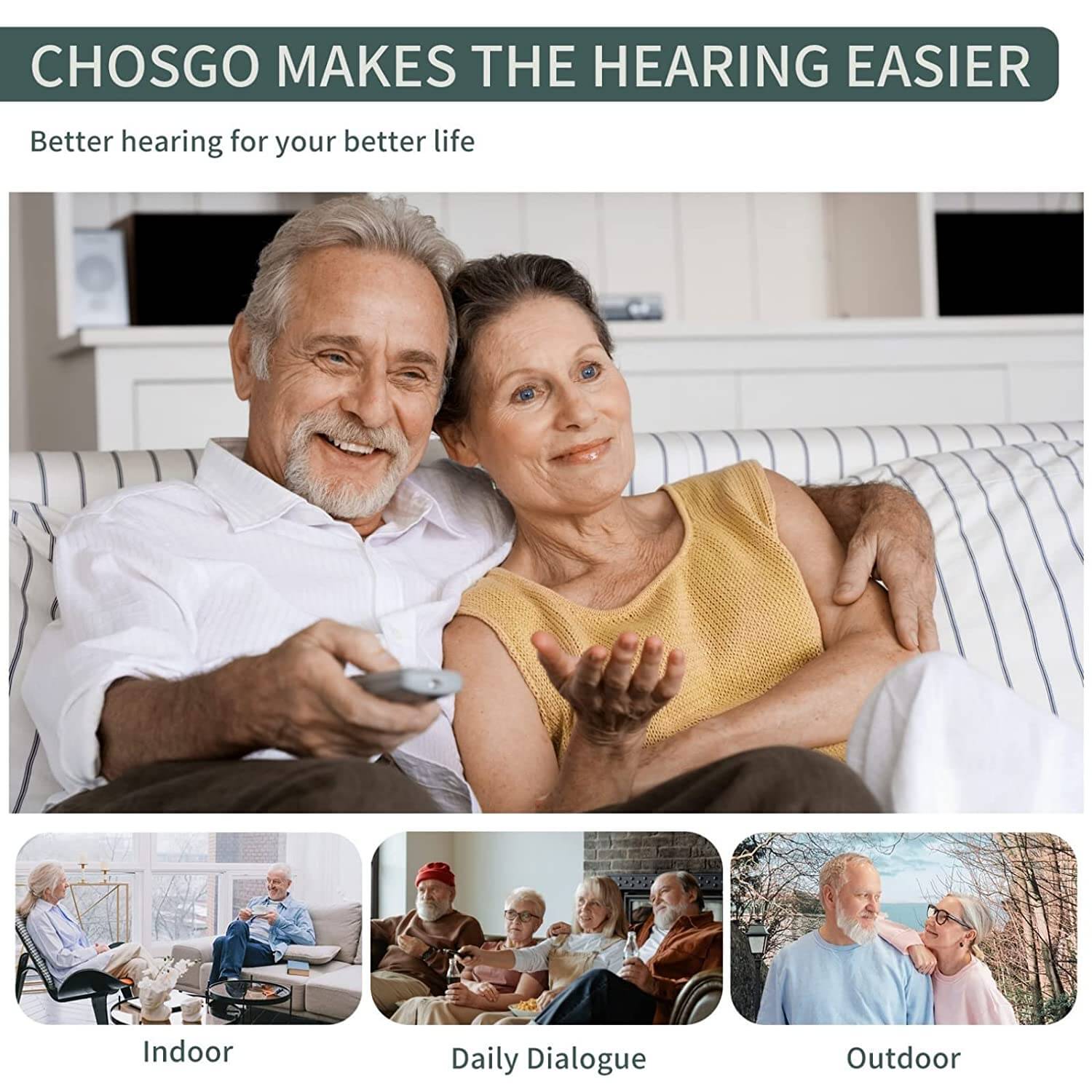 hearing aids for seniors rechargeable with noise cancelling