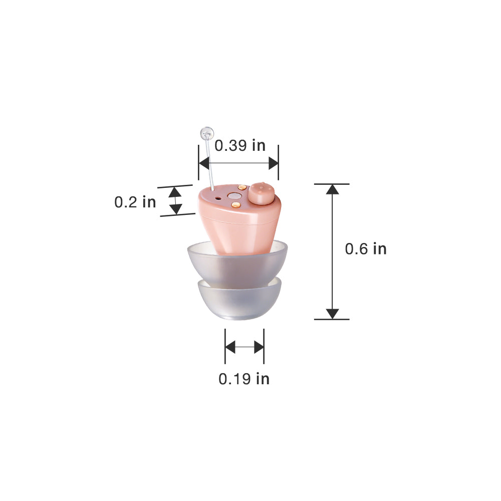 CHSOGO® SmartR Smallest Rechargeable CIC OTC Hearing Aids with AI Noise Reduction