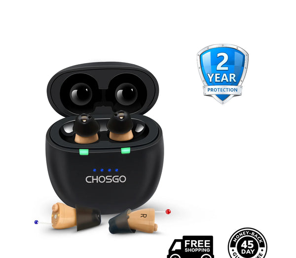 SmartU Bluetooth Hearing Aids for Seniors | AI Noise Reduction, App Self-Fit – CHOSGO