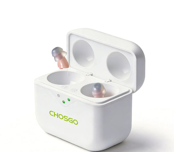 CHSOGO® SmartR Smallest Rechargeable CIC OTC Hearing Aids with AI Noise Reduction
