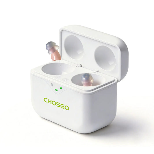 CHSOGO® SmartR Smallest Rechargeable CIC OTC Hearing Aids with AI Noise Reduction