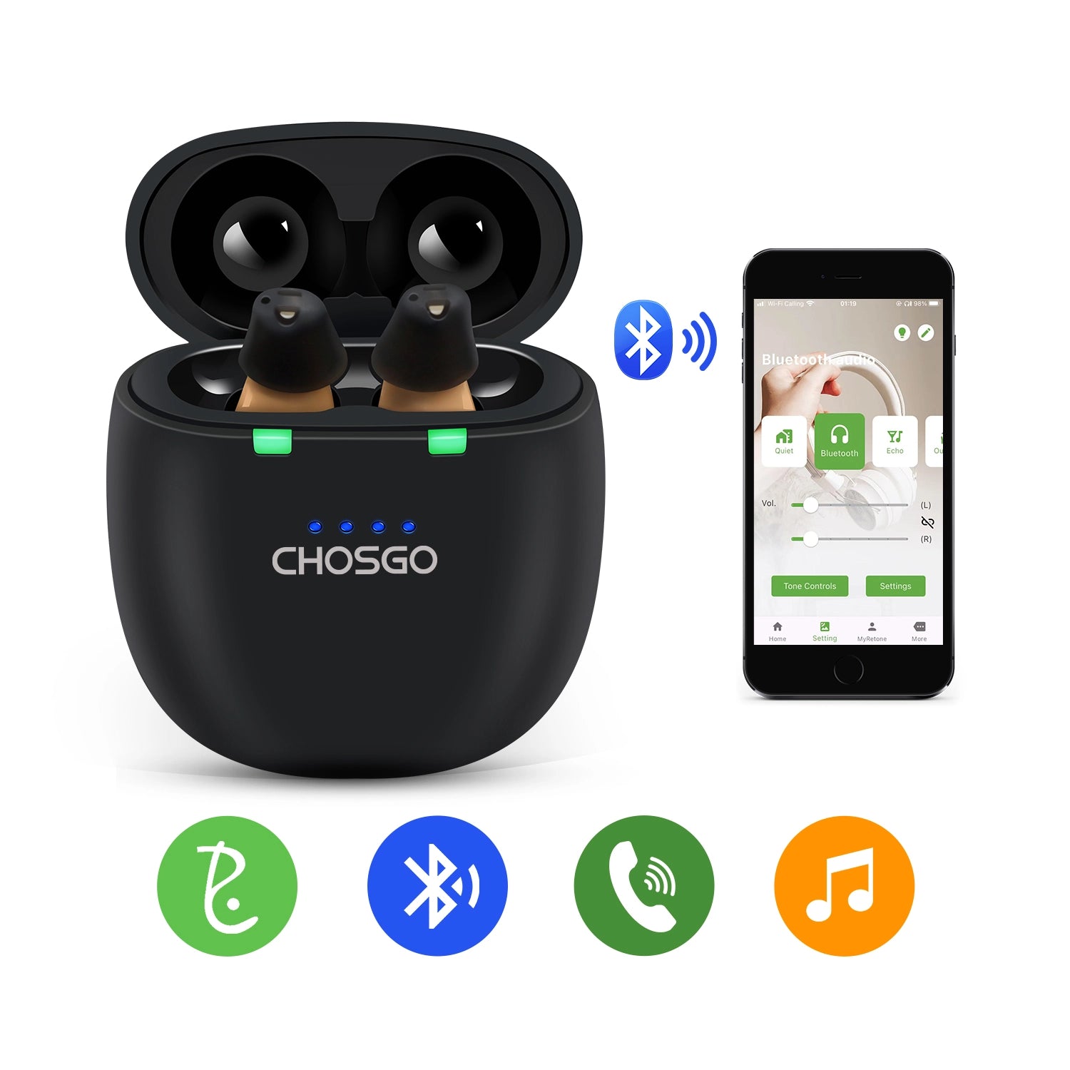 SmartU Bluetooth Hearing Aids