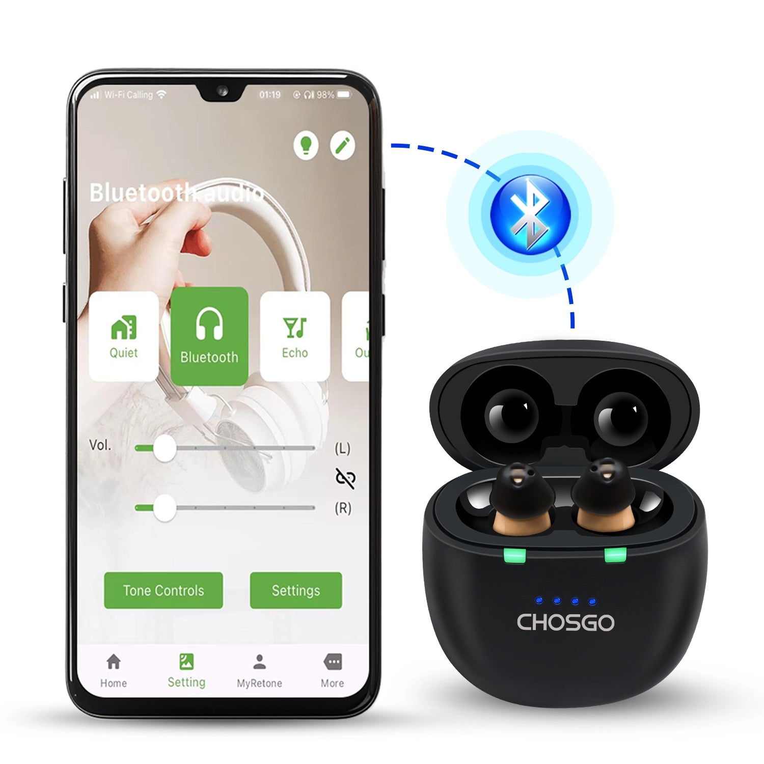 SmartU Bluetooth Hearing Aids