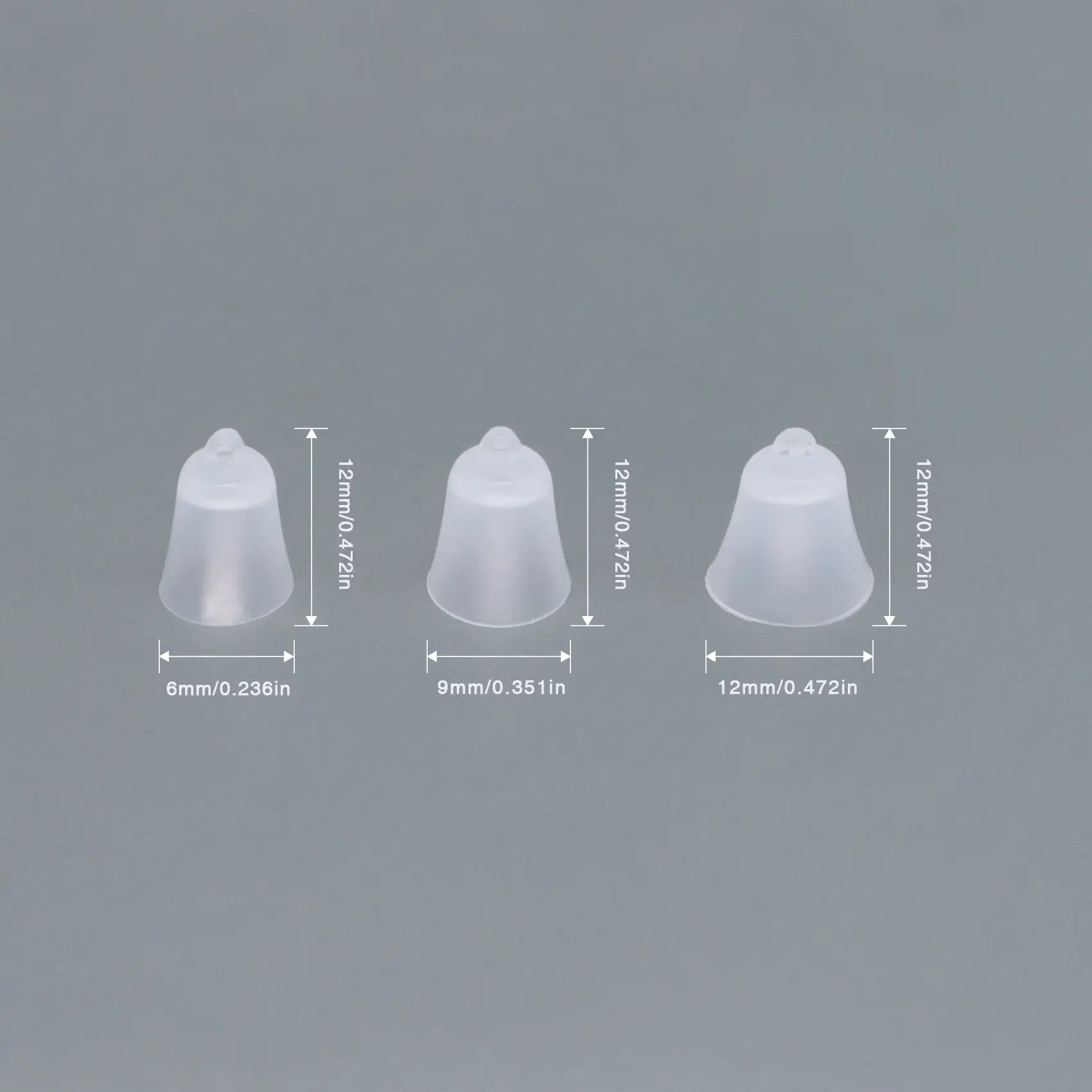 Bell-Shape Domes 10-Pack for CIC Hearing Aids – CHOSGO