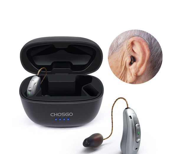 V03B Pro OTC Bluetooth Hearing Aids | AI Noise Reduction | Self-Fitting App | Calls & Music – CHOSGO