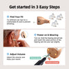 CHOSGO K19 Mini CIC Rechargeable Hearing Aids | $99 Invisible Hearing Aids for Seniors, FDA-Registered