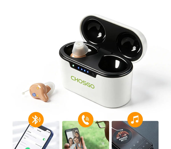 K23 Rechargeable OTC Hearing Aids + 2-Year Protection Plan | CHOSGO