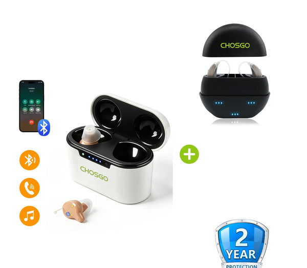 K23 Bluetooth OTC Hearing Aids for Seniors | Calling + Music Streaming – CHOSGO